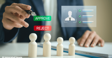 Image symbolizing employer selecting employees by skill; AI generated