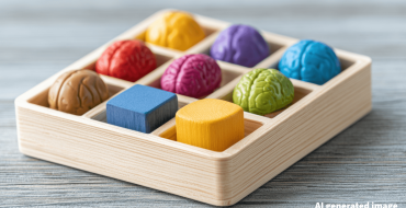 Game set with little wooden Brains representing the title "Why Pension Actuaries Need a Whole-Portfolio Mindset"