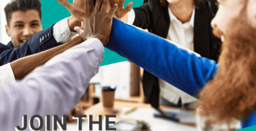 Image displaying community of young professionals and actbase logo