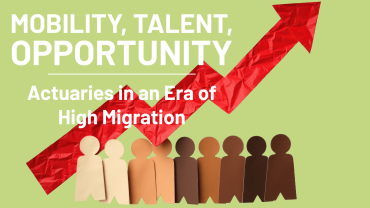 Image of peoples' silhouettes and graph symbolizing OECD International Migration Outlook 2025