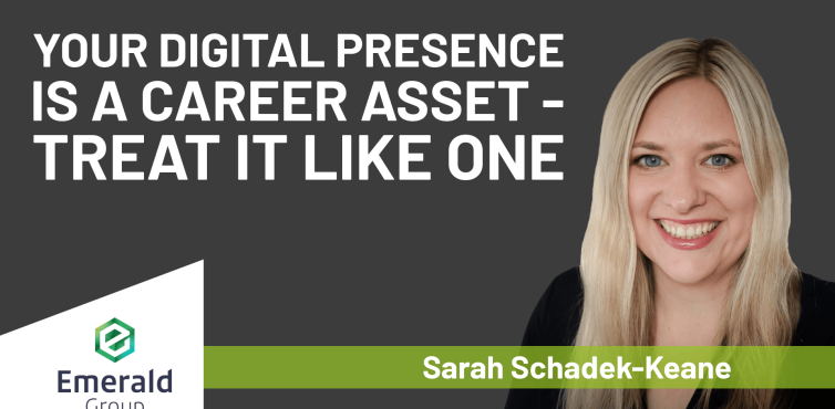 Visual of guest author Sarah Schadek-Keane from Emerald Group